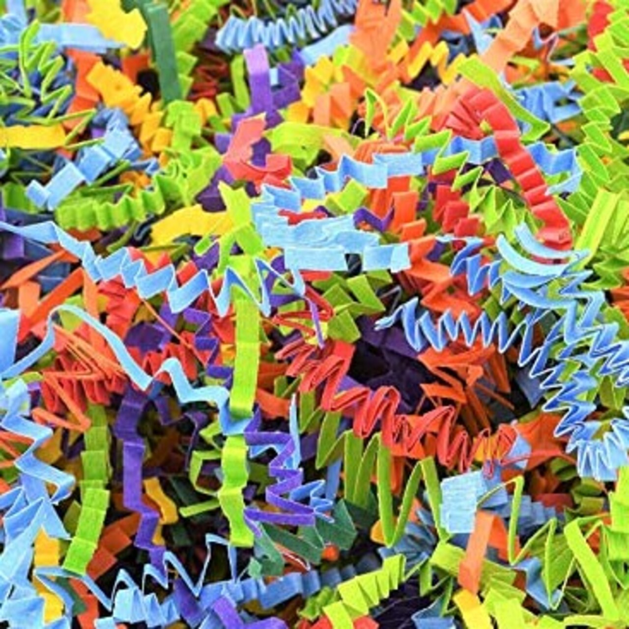 Bright Colored Crinkle Paper Shred 1 lb Colorful Gift Easter Grass Basket Filler – Decorative Paper Filler for Gift Boxes, Party Favor Boxes, Candy Tables & Party Decorations